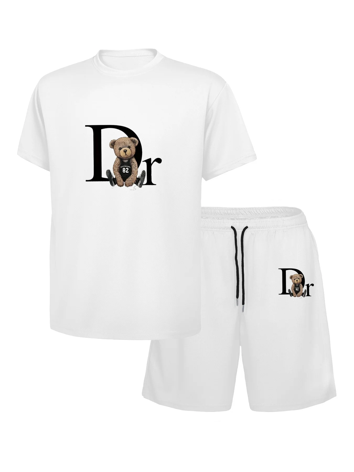 Men's 2026 Summer New 2025Summer New Printed Men's Two-Piece Set of Casual Clothing T-Shirt and Drawstring Shorts Sports Set
Men's 2026 Summer New 2025Summer New Printed Men's Two-Piece Set of Casual Clothing T-Shirt and Drawstring Shorts Sports Set