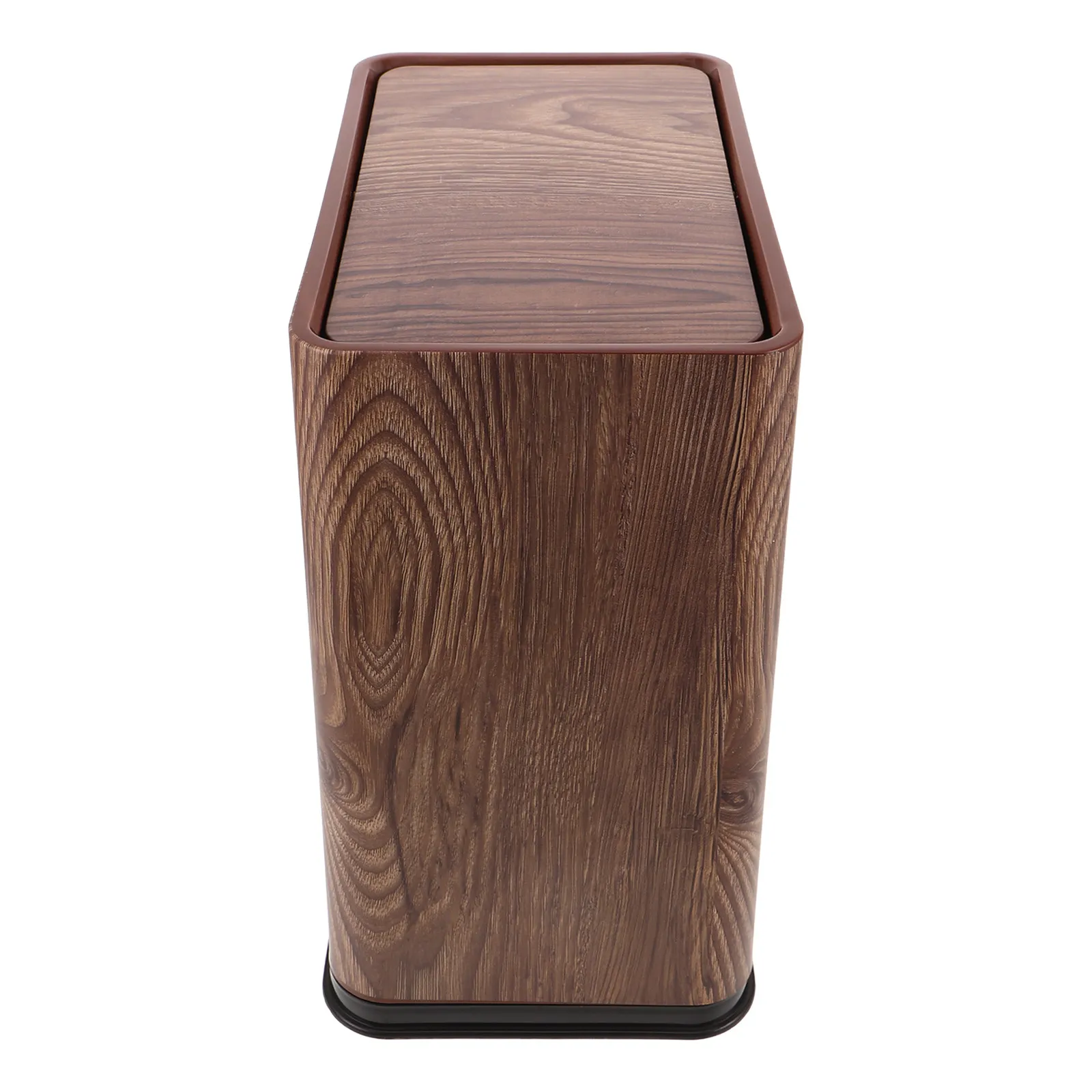 Vintage Wood Look Trash Bin Compact Swing Lid Wastebasket Farmhouse Style Narrow Garbage Container for Under Counter Closet
Vintage Wood Look Trash Bin Compact Swing Lid Wastebasket Farmhouse Style Narrow Garbage Container for Under Counter Closet
