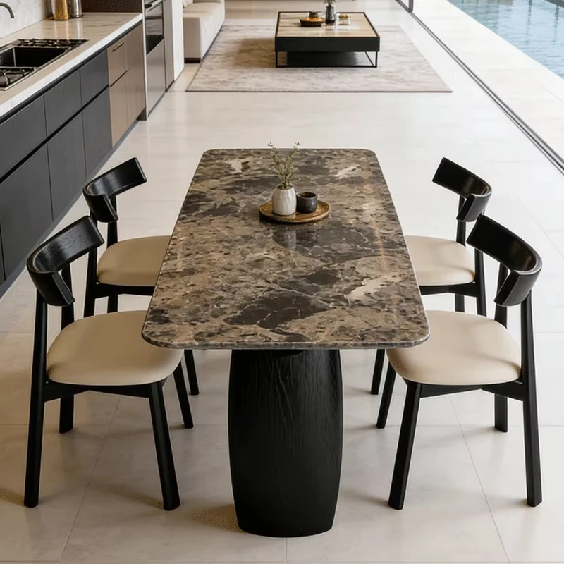 #Italian Marble Dining Table Small Apartment Home Minimalist Light Luxury Sintered Stone Rectangular
#Italian Marble Dining Table Small Apartment Home Minimalist Light Luxury Sintered Stone Rectangular