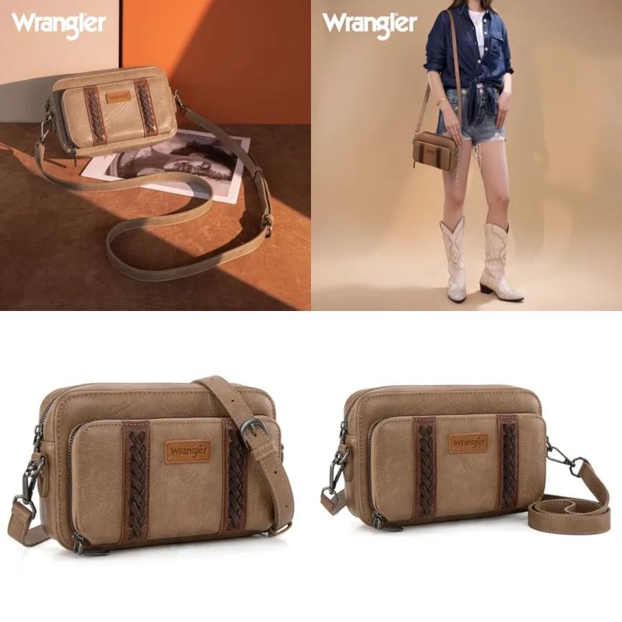 Wrangler Crossbody Bag for Women Shoulder Purse Small Multi Pocket Crossover Bag with Adjustable Strap
Wrangler Crossbody Bag for Women Shoulder Purse Small Multi Pocket Crossover Bag with Adjustable Strap