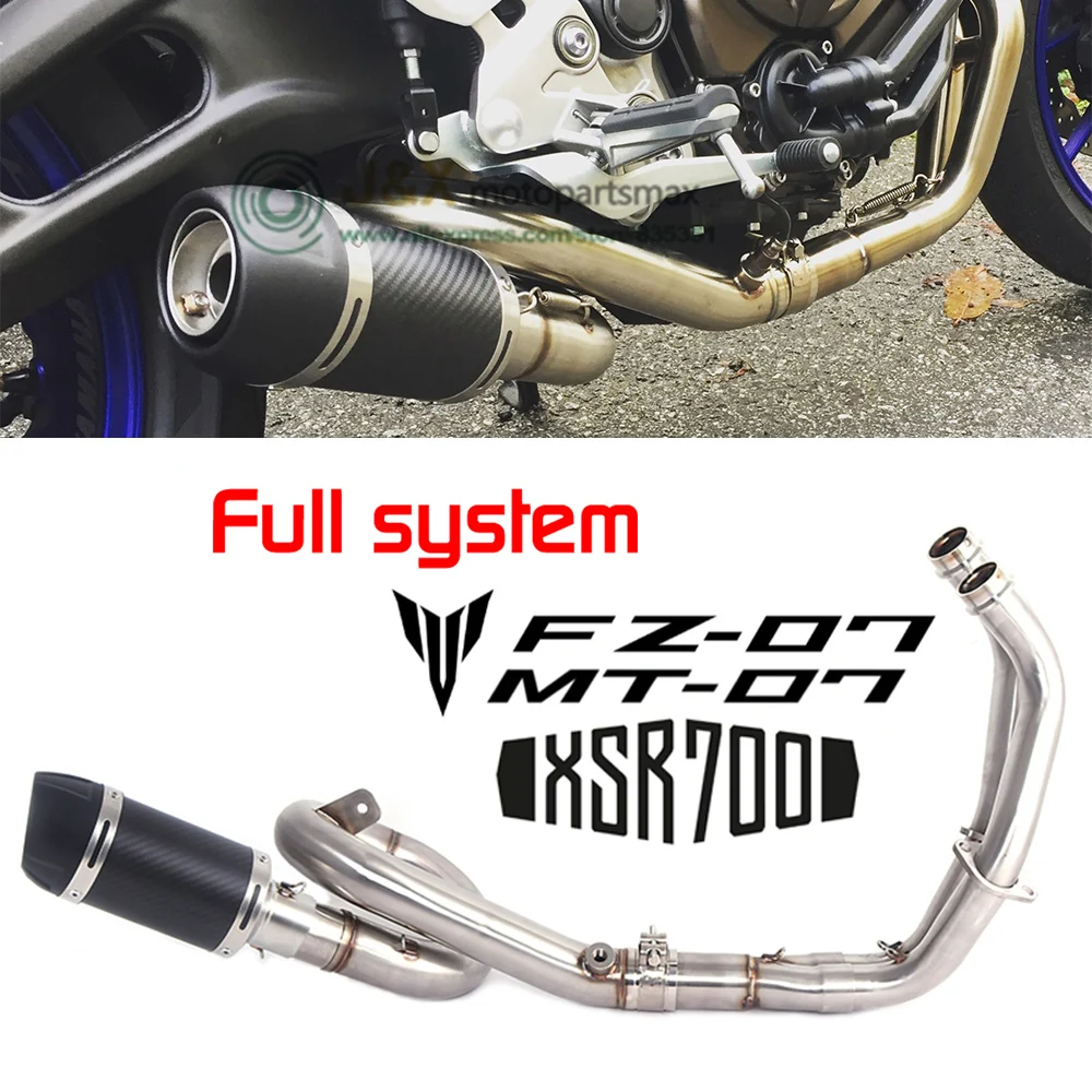FZ-07 MT-07 Carbon Fiber Exhaust ForYamaha FZ07 MT07 XSR 700 2014-2017 Motorcycle Exhaust Front Pipe Muffler Full System
FZ-07 MT-07 Carbon Fiber Exhaust ForYamaha FZ07 MT07 XSR 700 2014-2017 Motorcycle Exhaust Front Pipe Muffler Full System