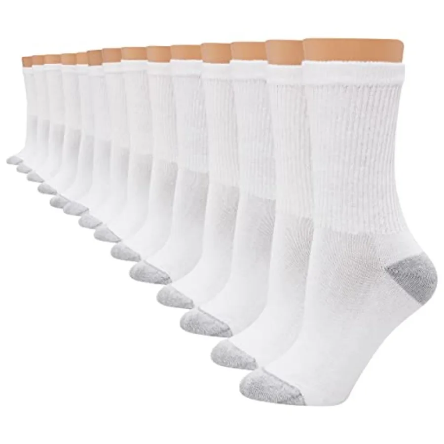 Women's Crew, Ankle, and No Show Socks, Moisture-wicking Socks for Women, Cushioned Athletic Ankle Socks 14-pack
Women's Crew, Ankle, and No Show Socks, Moisture-wicking Socks for Women, Cushioned Athletic Ankle Socks 14-pack