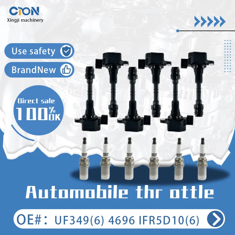a set of Xingji 6 Ignition Coil Packs and Spark Plug For NISSAN Altima Frontier Maxima Murano Pathfinder Quest #UF349 And #4696
a set of Xingji 6 Ignition Coil Packs and Spark Plug For NISSAN Altima Frontier Maxima Murano Pathfinder Quest #UF349 And #4696