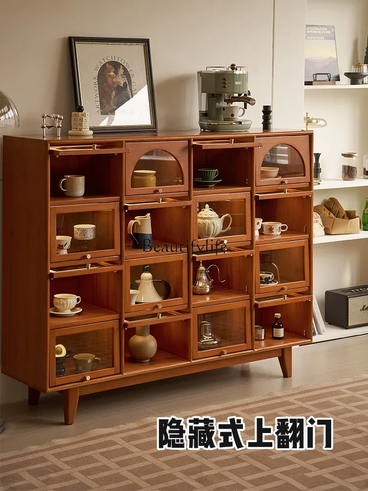 yj5 Sixteen-grid display cabinet, antique dining side cabinet, living room storage
yj5 Sixteen-grid display cabinet, antique dining side cabinet, living room storage