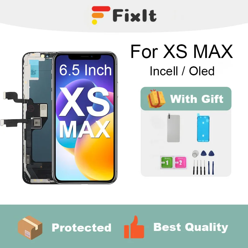 For Iphone XS Max Screen Replacement 6.5 Inch Mobile Phone LCD Display Screen Digitizer Frame Full Assembly With Repair Tools
For Iphone XS Max Screen Replacement 6.5 Inch Mobile Phone LCD Display Screen Digitizer Frame Full Assembly With Repair Tools