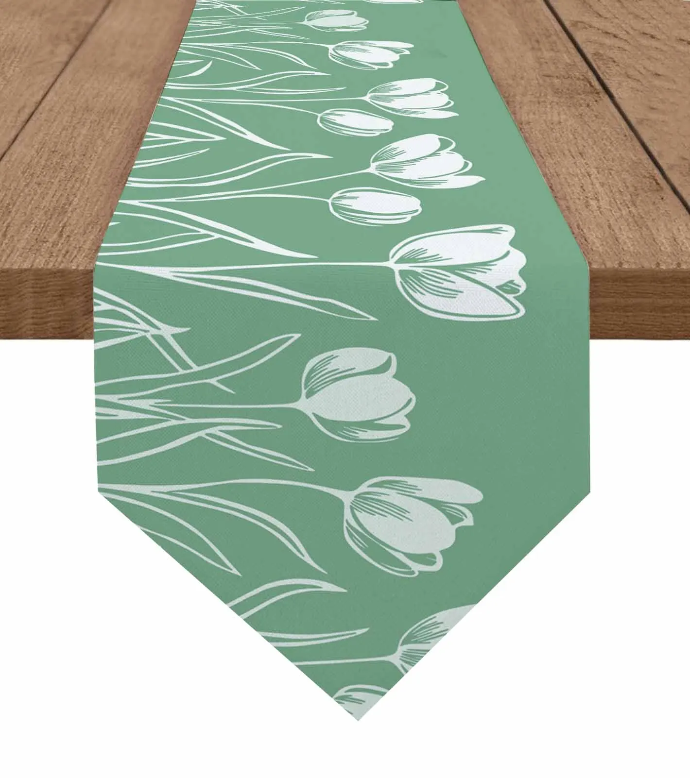 Green Tulip Silhouette Flower Table Runners Holiday Party Wedding Decoration Tablecloth Living Room Dining Table Accessories
Green Tulip Silhouette Flower Table Runners Holiday Party Wedding Decoration Tablecloth Living Room Dining Table Accessories