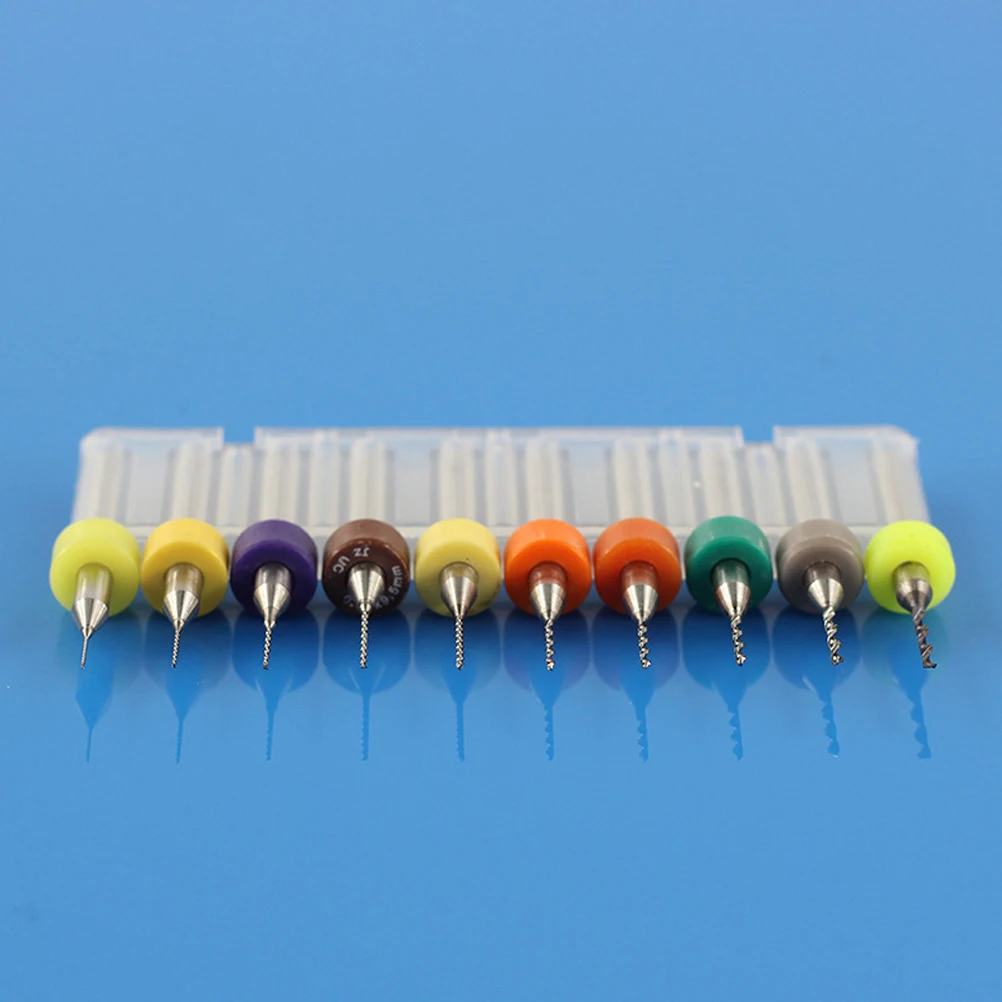 10 pcs Tungsten Carbide Drill Bit Set Micro Mini PCB High Hardness Endurance Various Sizes Precision Tools Engraving Bits
10 pcs Tungsten Carbide Drill Bit Set Micro Mini PCB High Hardness Endurance Various Sizes Precision Tools Engraving Bits