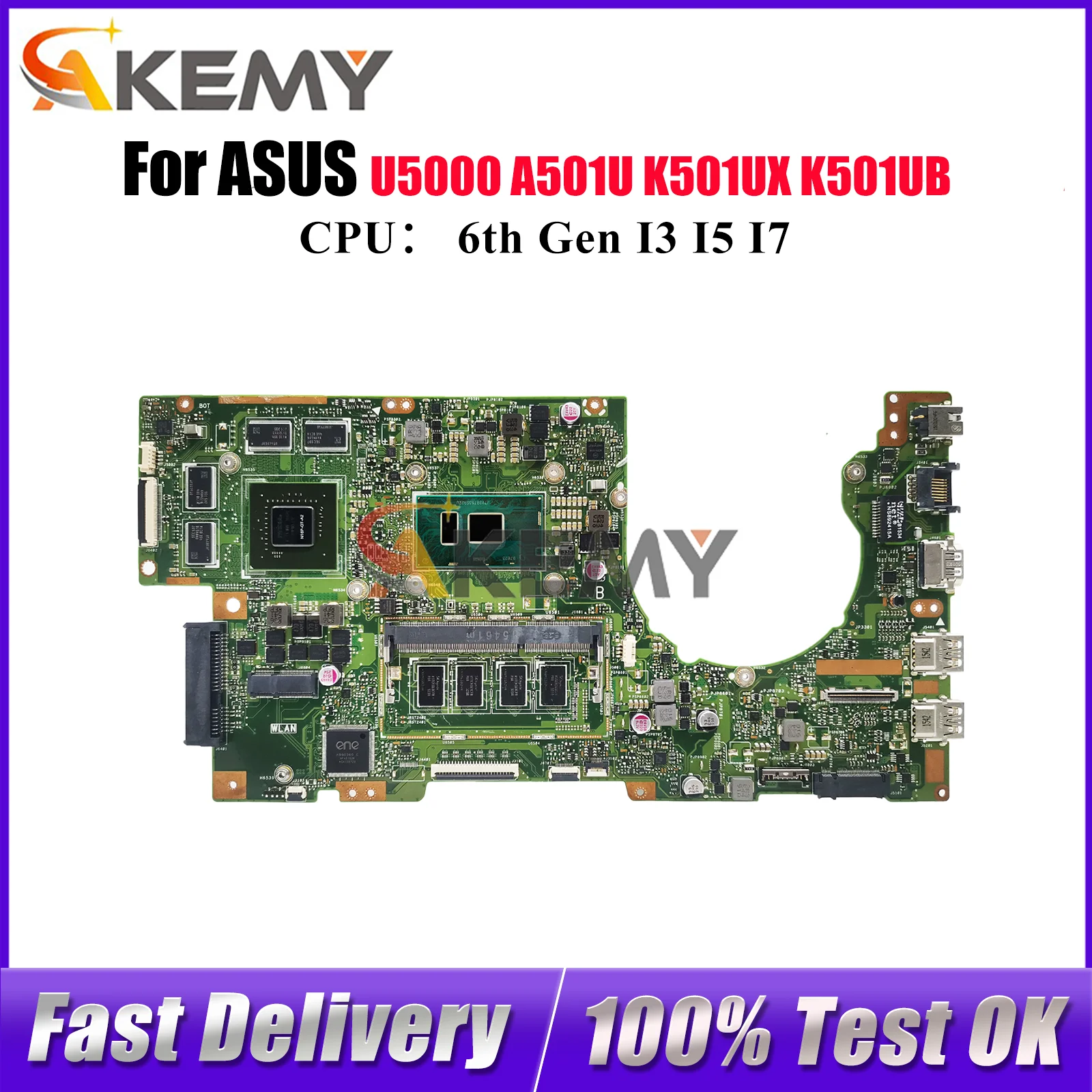 K501UX Laptop Motherboard For ASUS VivoBook K501UW A501U U5000 K501UWK K501U K501UQ K501UX K501UXM K501UB Mainboard I3 I5 I7 CPU
K501UX Laptop Motherboard For ASUS VivoBook K501UW A501U U5000 K501UWK K501U K501UQ K501UX K501UXM K501UB Mainboard I3 I5 I7 CPU