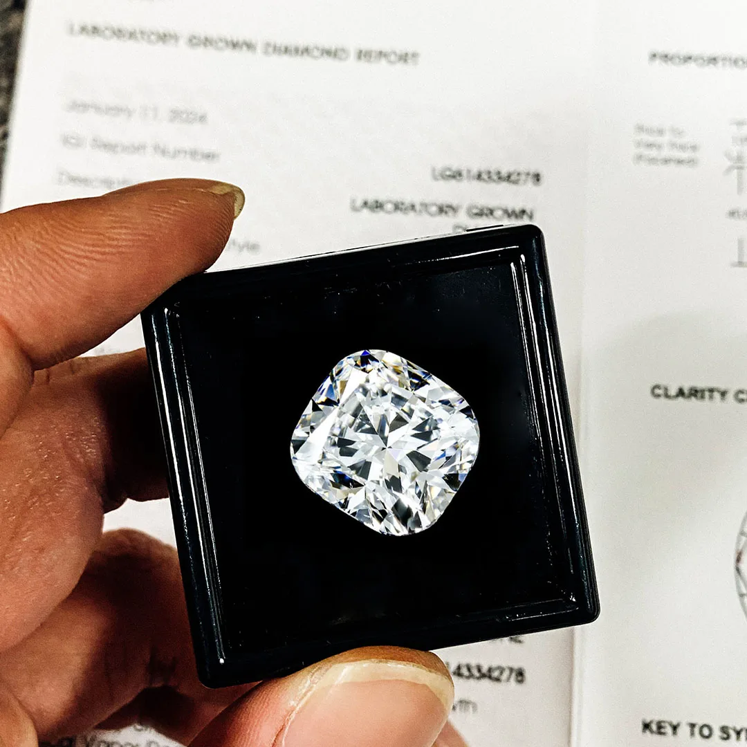 Provence 1/1.5/2ct lab grown diamond loose cushion cut F color VS CVD diamond with IGI certificate for jewelry making wholesale
Provence 1/1.5/2ct lab grown diamond loose cushion cut F color VS CVD diamond with IGI certificate for jewelry making wholesale