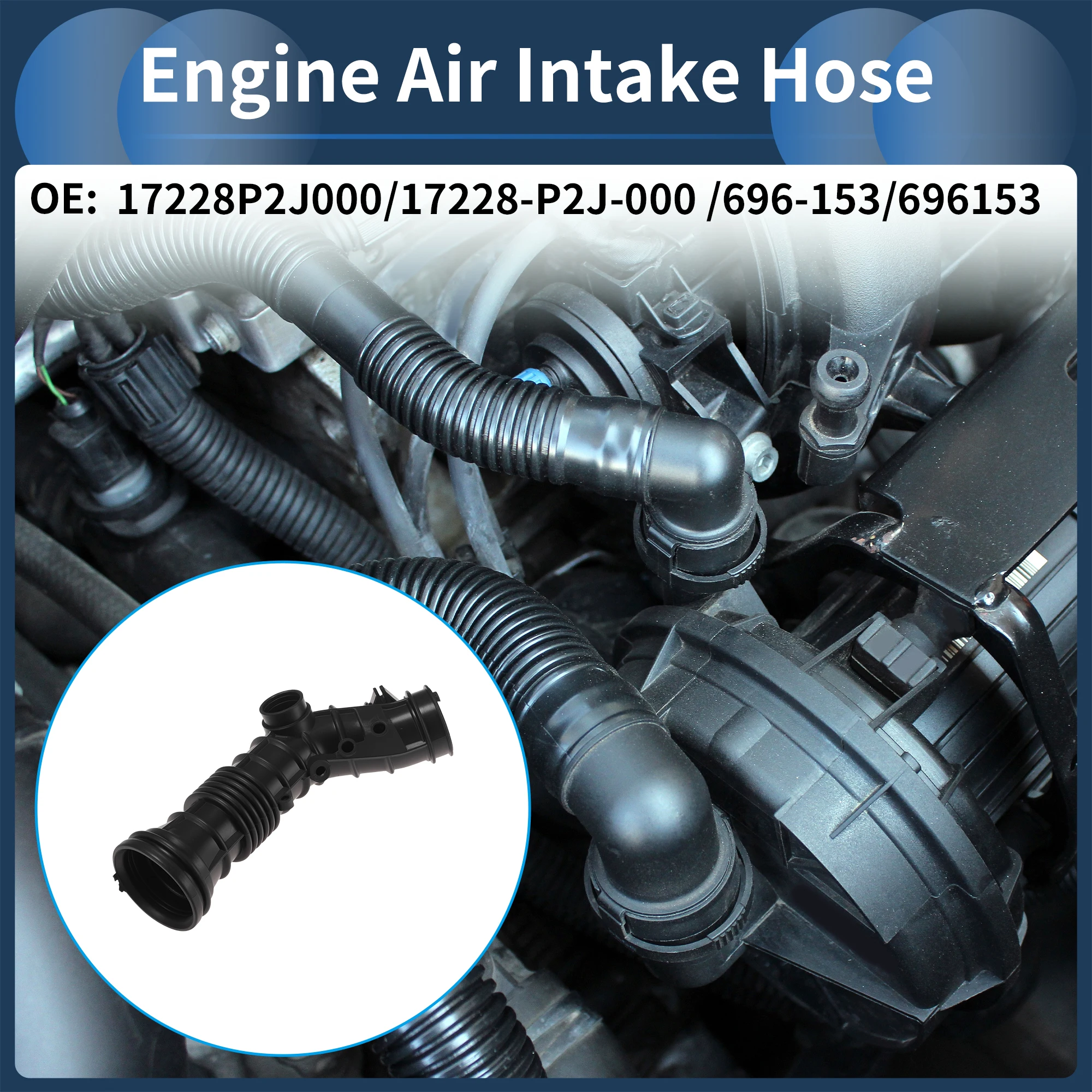 X AUTOHAUX Engine Air Intake Hose for Honda Civic EX L4 1.6L 96-98 No.17228P2J000 Rubber
X AUTOHAUX Engine Air Intake Hose for Honda Civic EX L4 1.6L 96-98 No.17228P2J000 Rubber