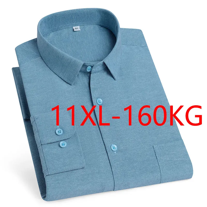Extra-large size 11XL 10XL Oxford fabric men's shirt 100% pure cotton for business, casual and social wear, ironless, breathable
Extra-large size 11XL 10XL Oxford fabric men's shirt 100% pure cotton for business, casual and social wear, ironless, breathable