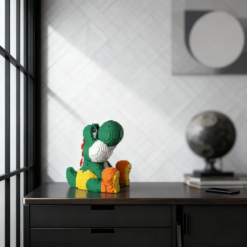 9043pcs MOC Yoshi Sculptures Model Building Blocks Creative DIY Gift Display Decor Assemble Premium Adult Kids Desk Home Toy
9043pcs MOC Yoshi Sculptures Model Building Blocks Creative DIY Gift Display Decor Assemble Premium Adult Kids Desk Home Toy