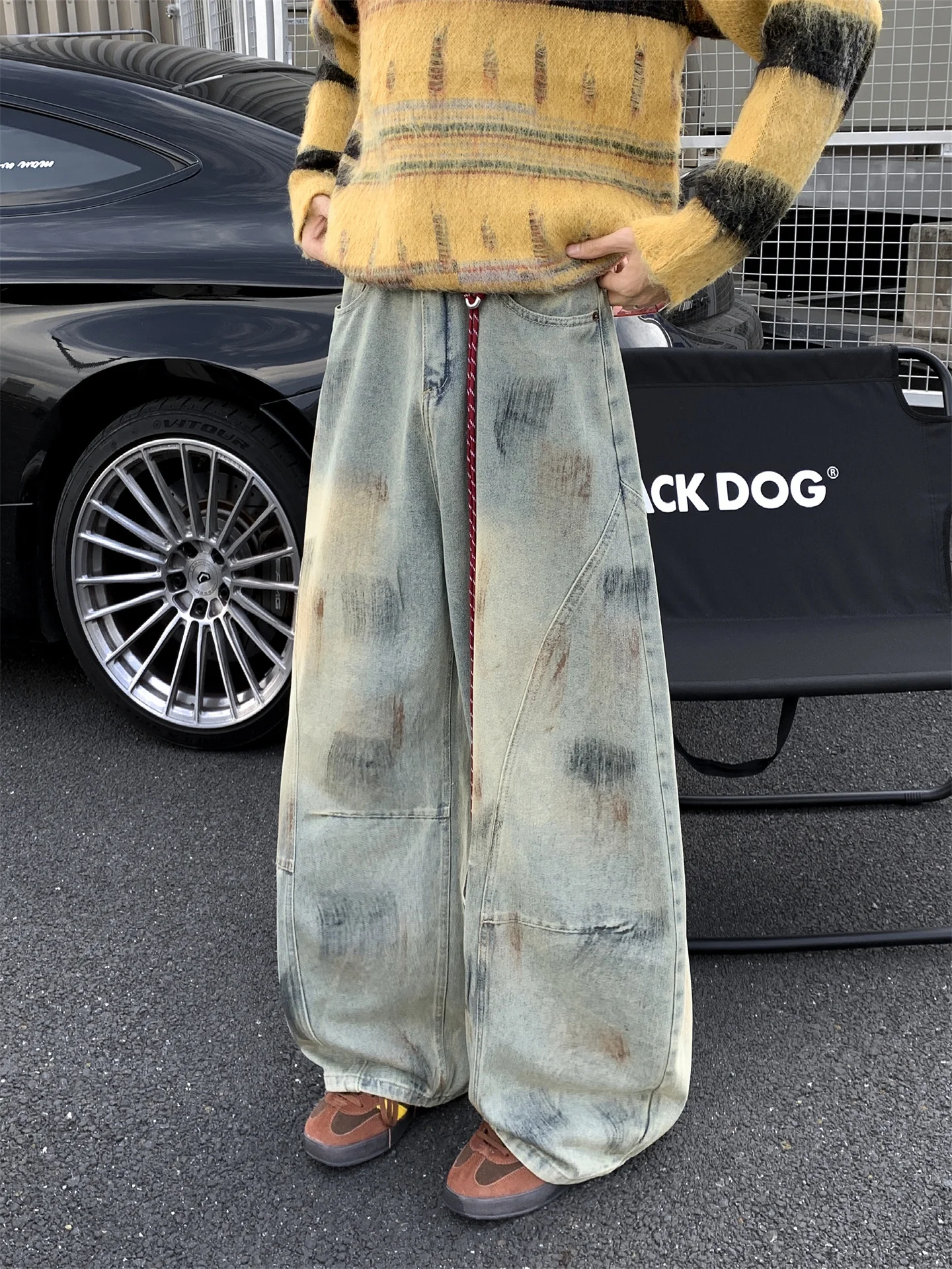 American High Street Dir Dyed Knife Jeans Men Street Sle Worn Loose Wide Leg Lazy Loose Feel Scythe Pants
American High Street Dir Dyed Knife Jeans Men Street Sle Worn Loose Wide Leg Lazy Loose Feel Scythe Pants