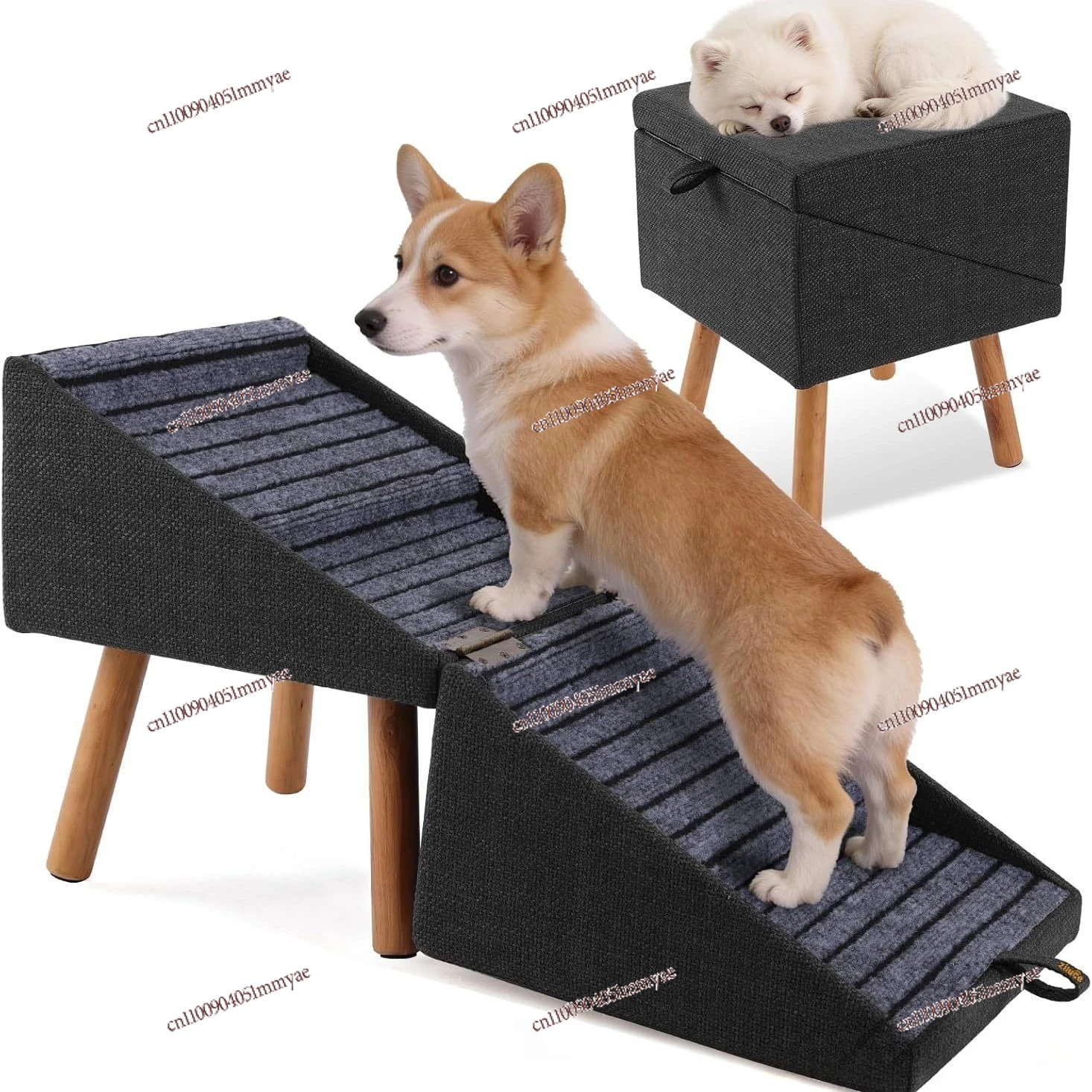 Wooden Dog Stairbed Ramp Steps Integrated Detachable Ottoman Foldable Pet Ramp Stairs
Wooden Dog Stairbed Ramp Steps Integrated Detachable Ottoman Foldable Pet Ramp Stairs