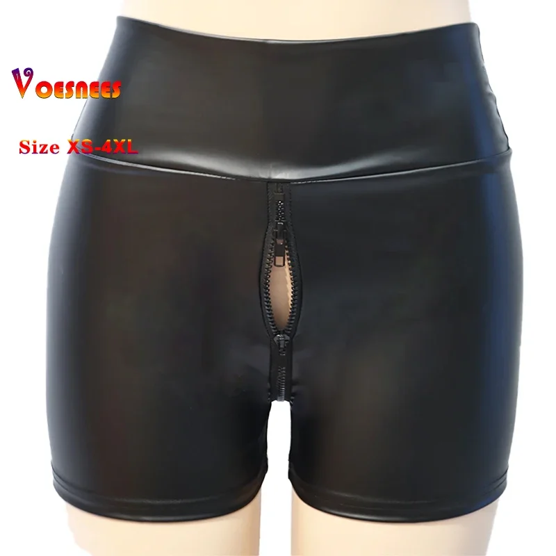 Шорты женские с двойной молнией на промежуточной части, матовые черные, с высокой талией, из эластичной кожи, для гот-стиля, для танцев на пилоне, клубная одежда
Шорты женские с двойной молнией на промежуточной части, матовые черные, с высокой талией, из эластичной кожи, для гот-стиля, для танцев на пилоне, клубная одежда
