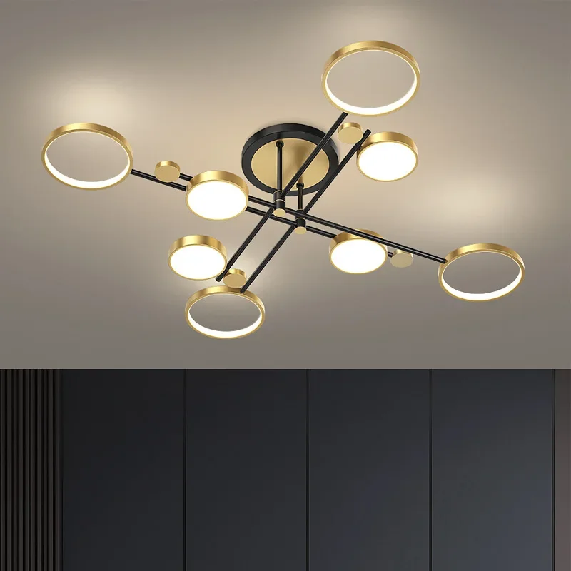 Modern Pendant Light LED Nordic Lamp Gold Black Hanging Chandelier Ceiling Lights Dimming Remote Control Lighting Fixture
Modern Pendant Light LED Nordic Lamp Gold Black Hanging Chandelier Ceiling Lights Dimming Remote Control Lighting Fixture