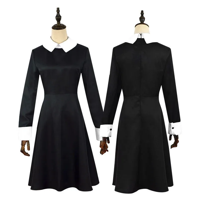 Sky01 Movie Wednesday Cosplay Costume Long Sleeve Collar Fantasy Dress Adult Kids Christmas Carnival Party Wig Set Women VeSd01$
Sky01 Movie Wednesday Cosplay Costume Long Sleeve Collar Fantasy Dress Adult Kids Christmas Carnival Party Wig Set Women VeSd01$