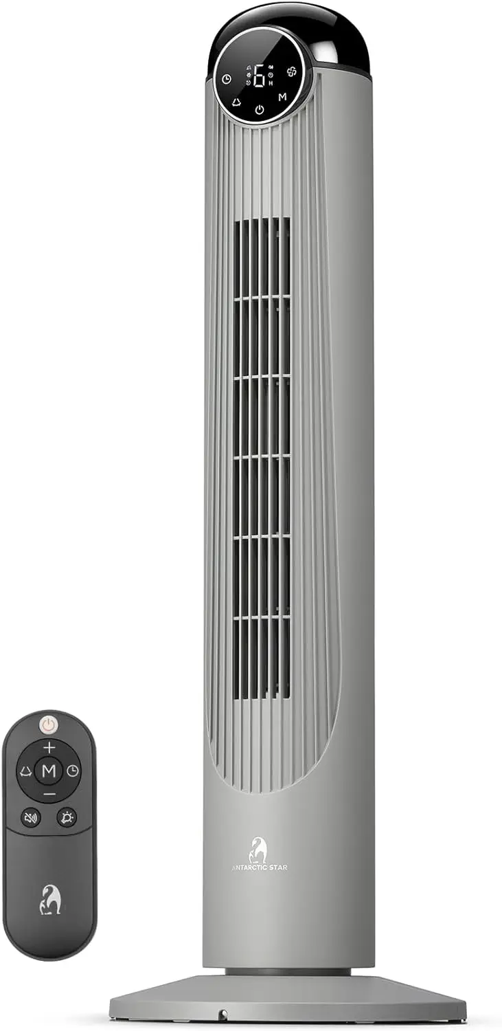 T36 Tower Fan-36 Inch, Bladeless Oscillating Fan with Remote, 6 Speeds & 4 Modes, LED Display, 9H Timer, Quiet Floor St
T36 Tower Fan-36 Inch, Bladeless Oscillating Fan with Remote, 6 Speeds & 4 Modes, LED Display, 9H Timer, Quiet Floor St