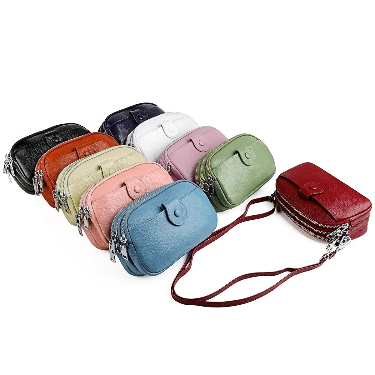 Luxury Crossbody Bag for Women New Fashion Shoulder Bags Three Zipper Handbag Simple Texture Messenger Small Green Square Bag
Luxury Crossbody Bag for Women New Fashion Shoulder Bags Three Zipper Handbag Simple Texture Messenger Small Green Square Bag
