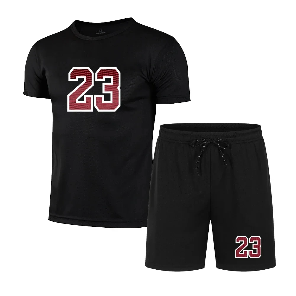 2024 New men's summer T-shirt + shorts 2 sets of casual fitness jogging sportwear breathable short sleeve suit
2024 New men's summer T-shirt + shorts 2 sets of casual fitness jogging sportwear breathable short sleeve suit