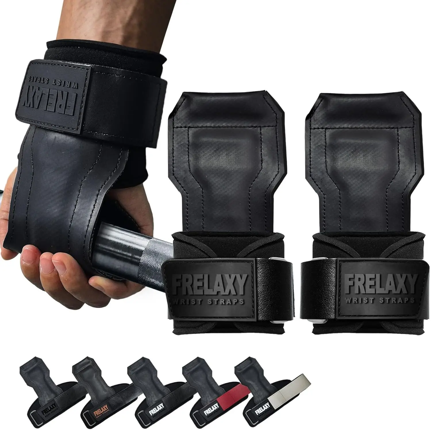 Weight Lifting Grips with Wrist Support for Deadlifts, Pull Ups, Powerlifting
Weight Lifting Grips with Wrist Support for Deadlifts, Pull Ups, Powerlifting