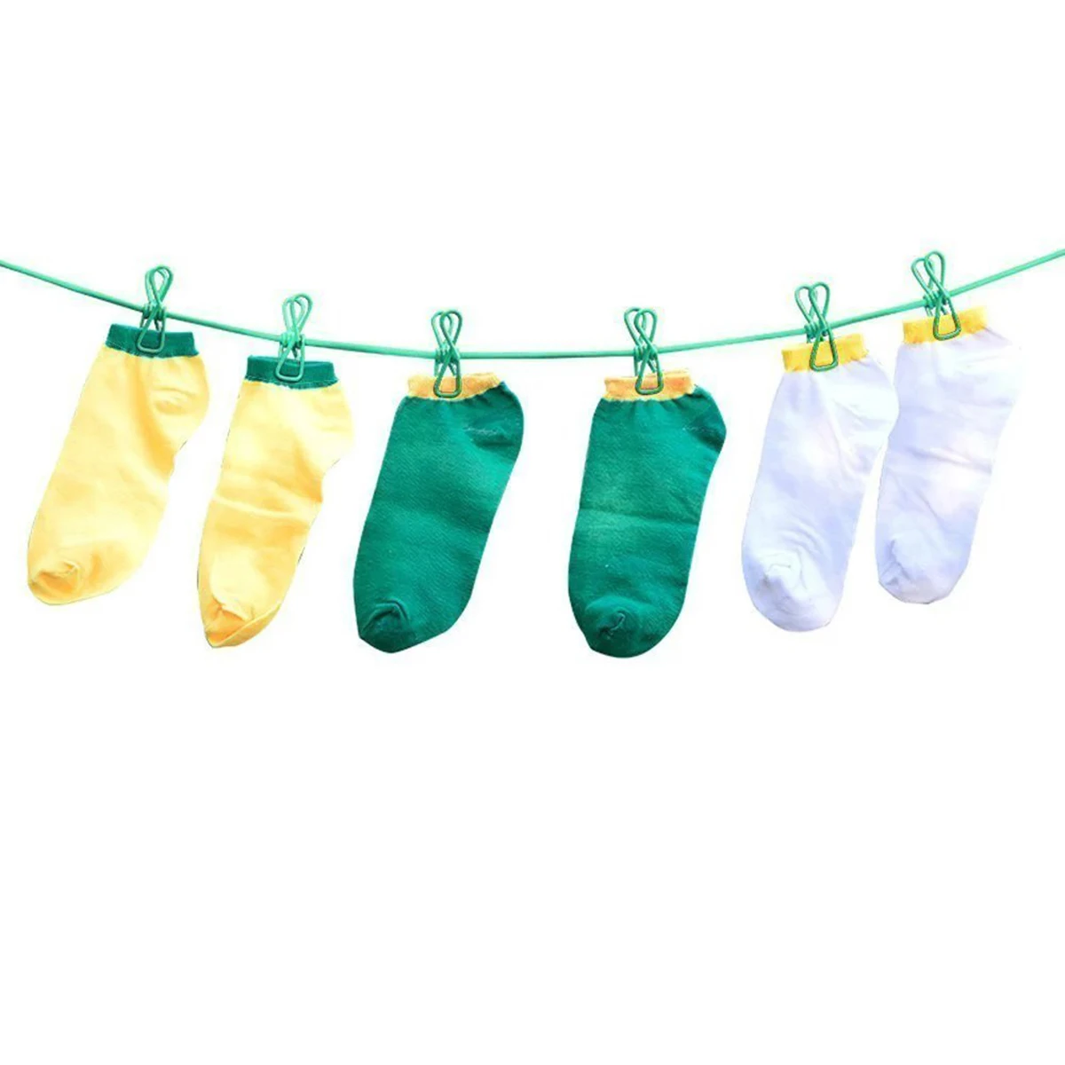 2 Pcs Portable Travel Outdoor Indoor Clothesline Windproof Stretchable Elastic Rope with Clips (Green)
2 Pcs Portable Travel Outdoor Indoor Clothesline Windproof Stretchable Elastic Rope with Clips (Green)