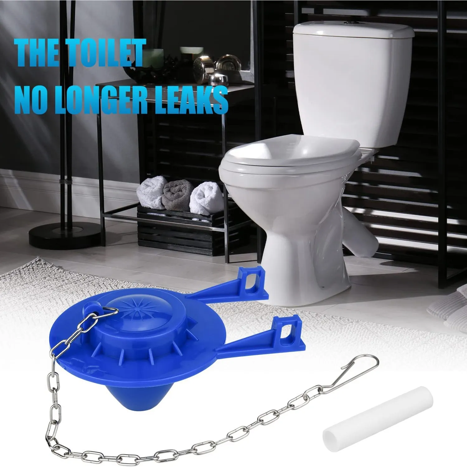 Lightweight 2 Pcs Toilet Flapper Upgrade PVC Material Universal Compatible With American Standard Toilet Tank
Lightweight 2 Pcs Toilet Flapper Upgrade PVC Material Universal Compatible With American Standard Toilet Tank