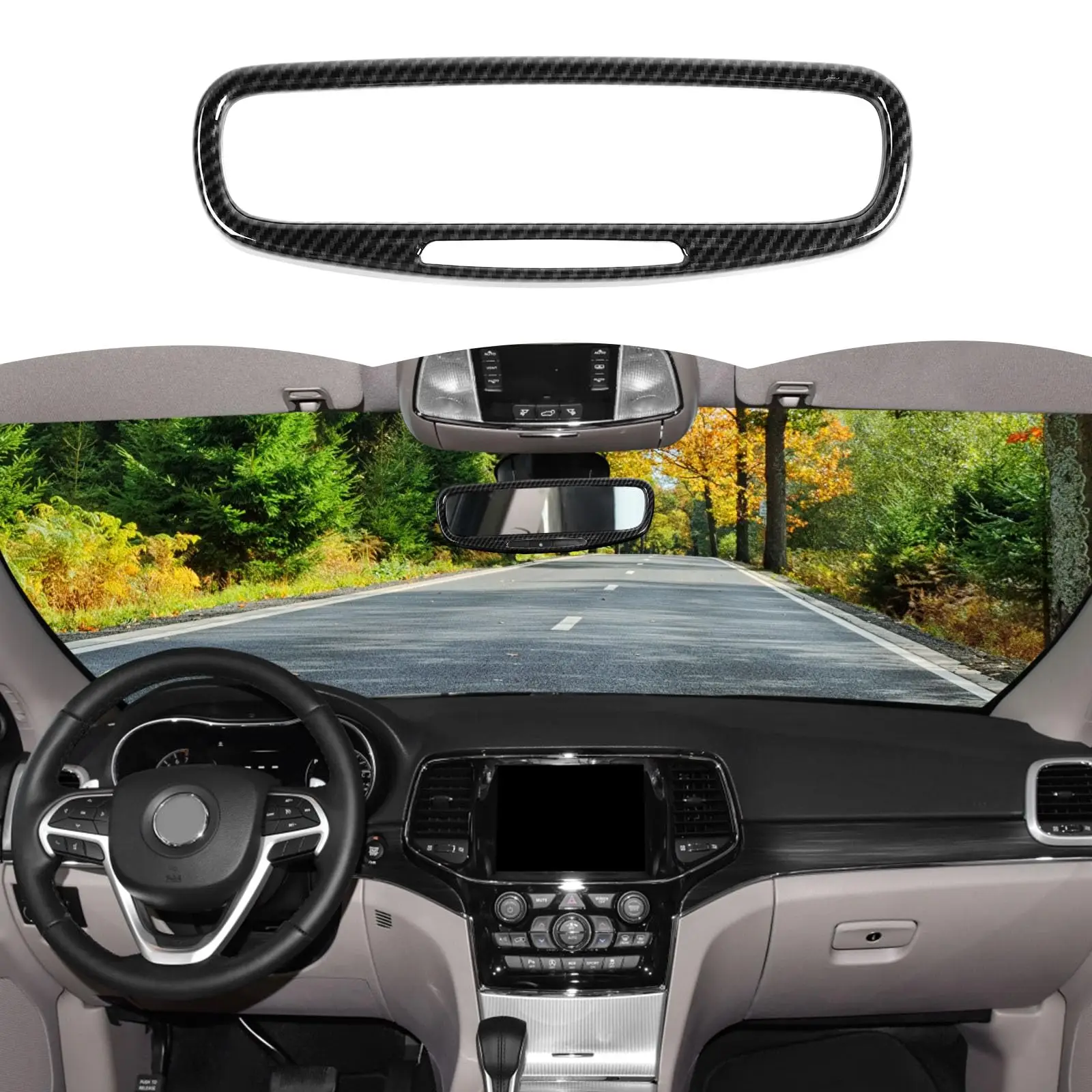 Carbon Fiber Interior Trim For Rearview Mirror Frame Compatible With SUV 2017–2023 Models
Carbon Fiber Interior Trim For Rearview Mirror Frame Compatible With SUV 2017–2023 Models