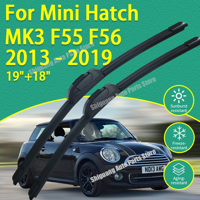 Front New Silicone Coating Wipers Windshield Windscreen Blades for Mini Hatch MK3 F55 F56 2013 - 2019 Car Wiper Accessories 2014
Front New Silicone Coating Wipers Windshield Windscreen Blades for Mini Hatch MK3 F55 F56 2013 - 2019 Car Wiper Accessories 2014