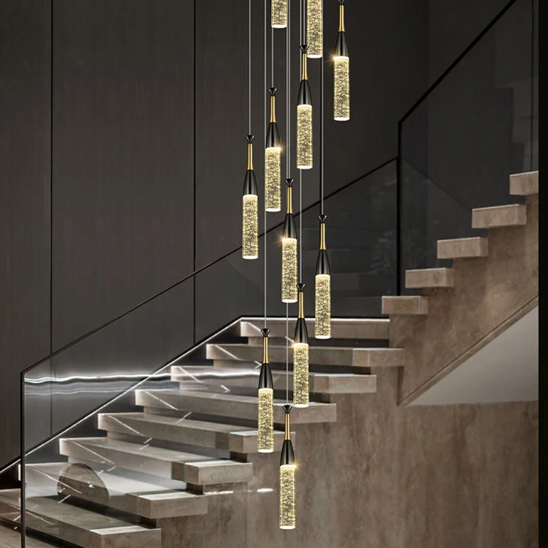 Modern Crystal stair chandelier lights indoor lighting Ceiling lamp hanging light led Chandeliers for living room indoor lightin
Modern Crystal stair chandelier lights indoor lighting Ceiling lamp hanging light led Chandeliers for living room indoor lightin