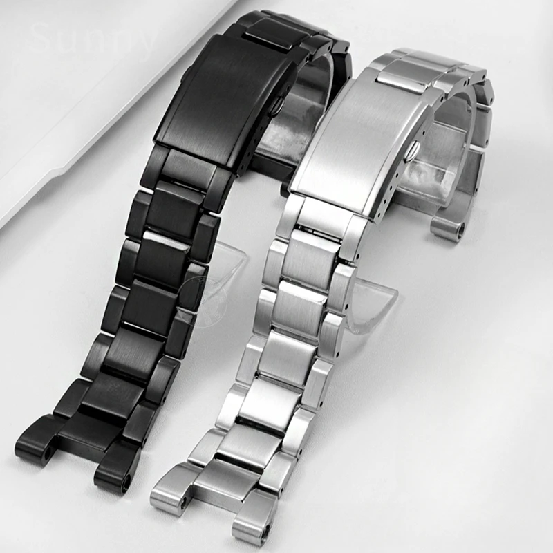 For Casio GST-B100 26x 14mm Concave Interface Fine Steel Double Press Buckle Watch Strap Men 210D/100D/S110d/330/W300 Watchband
For Casio GST-B100 26x 14mm Concave Interface Fine Steel Double Press Buckle Watch Strap Men 210D/100D/S110d/330/W300 Watchband