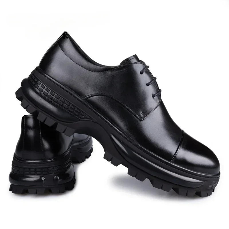 2025 New Spring and Autumn Men's Formal Shoes Genuine Leather Thick Soled Round Toe Business Casual Shoes
2025 New Spring and Autumn Men's Formal Shoes Genuine Leather Thick Soled Round Toe Business Casual Shoes