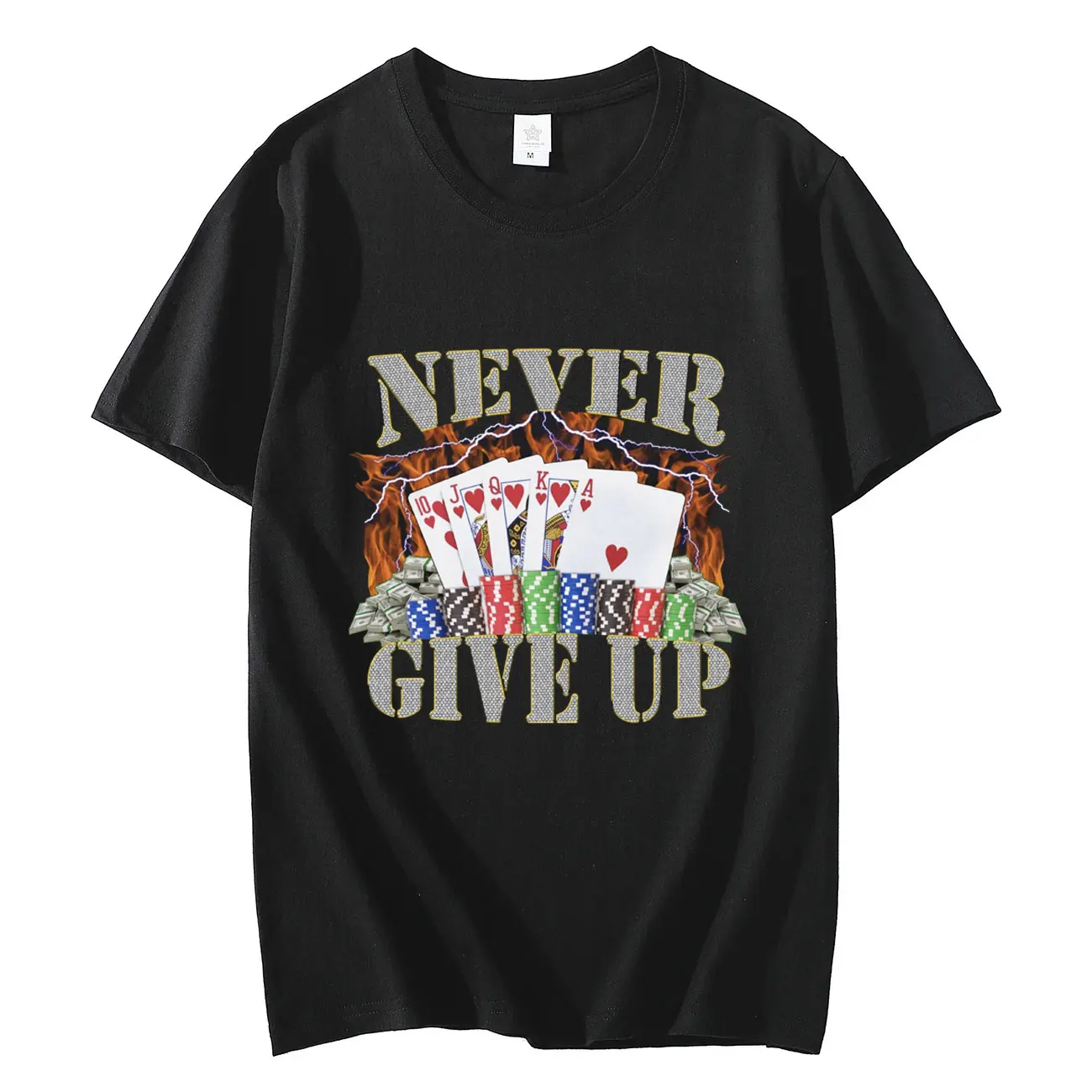 Never Give Up Meme Graphic T Shirts Men Fashion Funny Short Sleeve T-shirt Summer Trend Vintage Pure Cotton T-shirts Streetwear
Never Give Up Meme Graphic T Shirts Men Fashion Funny Short Sleeve T-shirt Summer Trend Vintage Pure Cotton T-shirts Streetwear