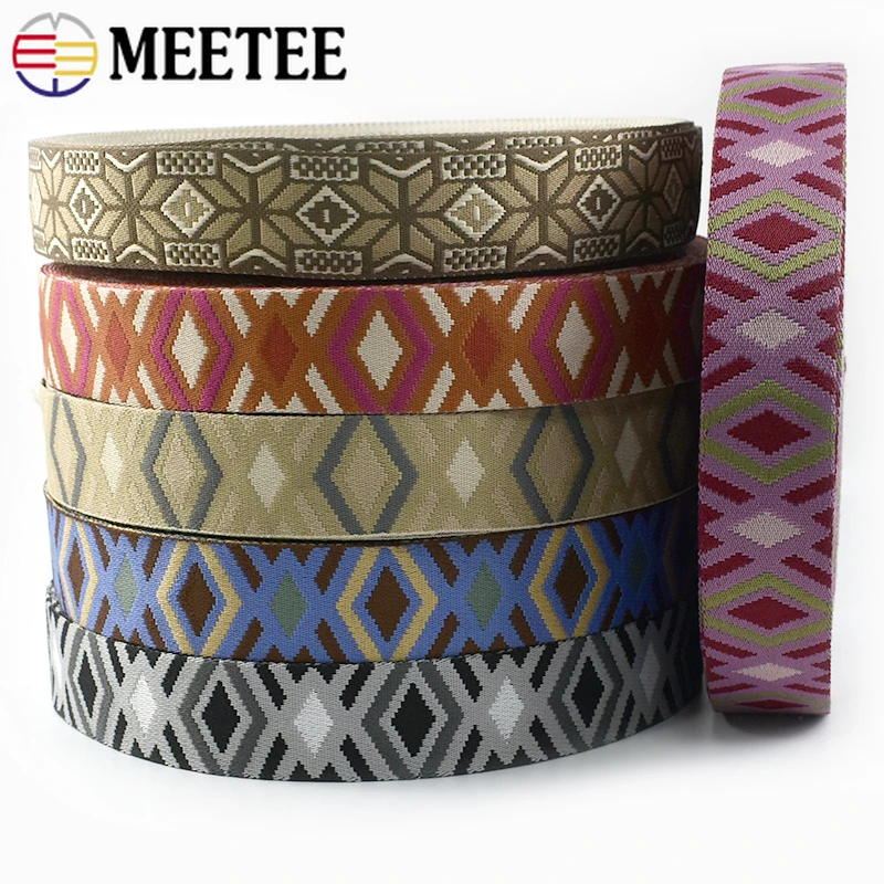 1-10M Meetee 50mm Jacquard Webbing Tape 1.8mm Thick Bag Strap Backpack Ribbon Band Garment Belt Bias Binding Sewing Accessories
1-10M Meetee 50mm Jacquard Webbing Tape 1.8mm Thick Bag Strap Backpack Ribbon Band Garment Belt Bias Binding Sewing Accessories