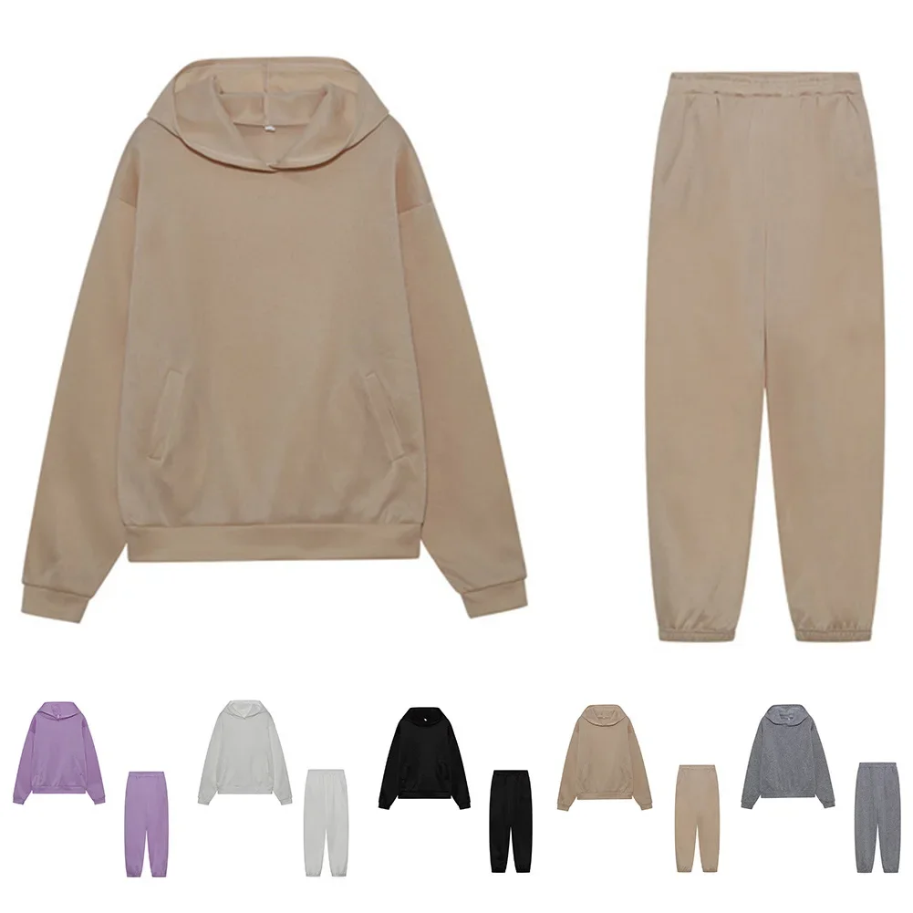 2 Piece Sets Women Jogging Tracksuit Autumn Winter Solid Color Hoodies Top Pant Sweatshirts Female Causal Comfortable Pullovers
2 Piece Sets Women Jogging Tracksuit Autumn Winter Solid Color Hoodies Top Pant Sweatshirts Female Causal Comfortable Pullovers
