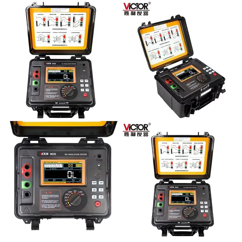Victor 9620b High Voltage 10kv 20tmohm Insulation Resistance Tester Megohmmeter
Victor 9620b High Voltage 10kv 20tmohm Insulation Resistance Tester Megohmmeter