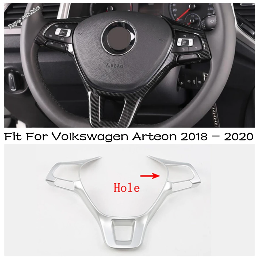 Car Steering Wheel Button Frame Decoration Cover Trim For Volkswagen Arteon 2018 - 2020 ABS Carbon Fiber Accessories Interior
Car Steering Wheel Button Frame Decoration Cover Trim For Volkswagen Arteon 2018 - 2020 ABS Carbon Fiber Accessories Interior