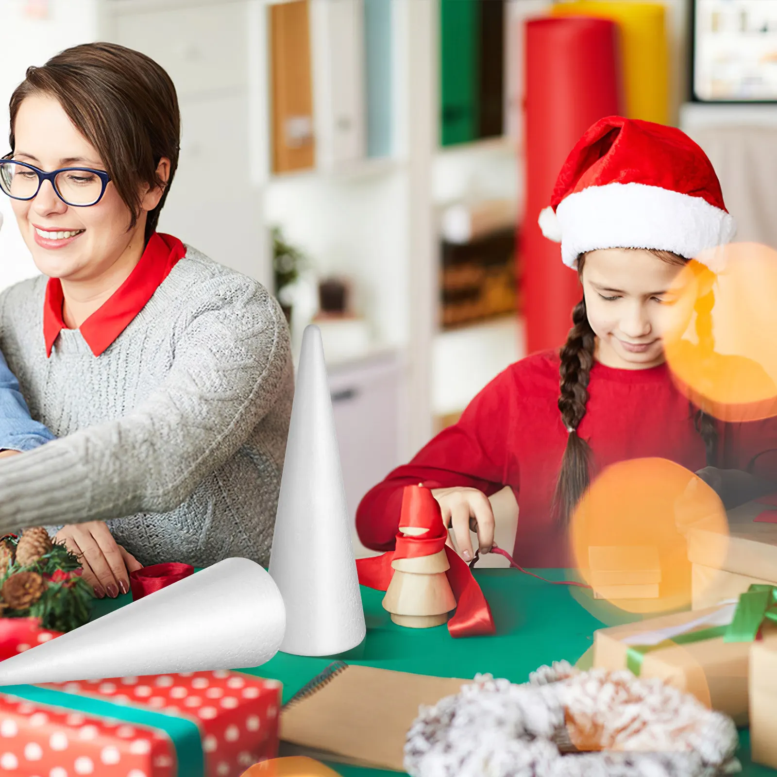 2Pcs White Foam Cones Craft Shapes Cone Shaped Foam for DIY Decorations Christmas Wedding School Supplies White Cones
2Pcs White Foam Cones Craft Shapes Cone Shaped Foam for DIY Decorations Christmas Wedding School Supplies White Cones