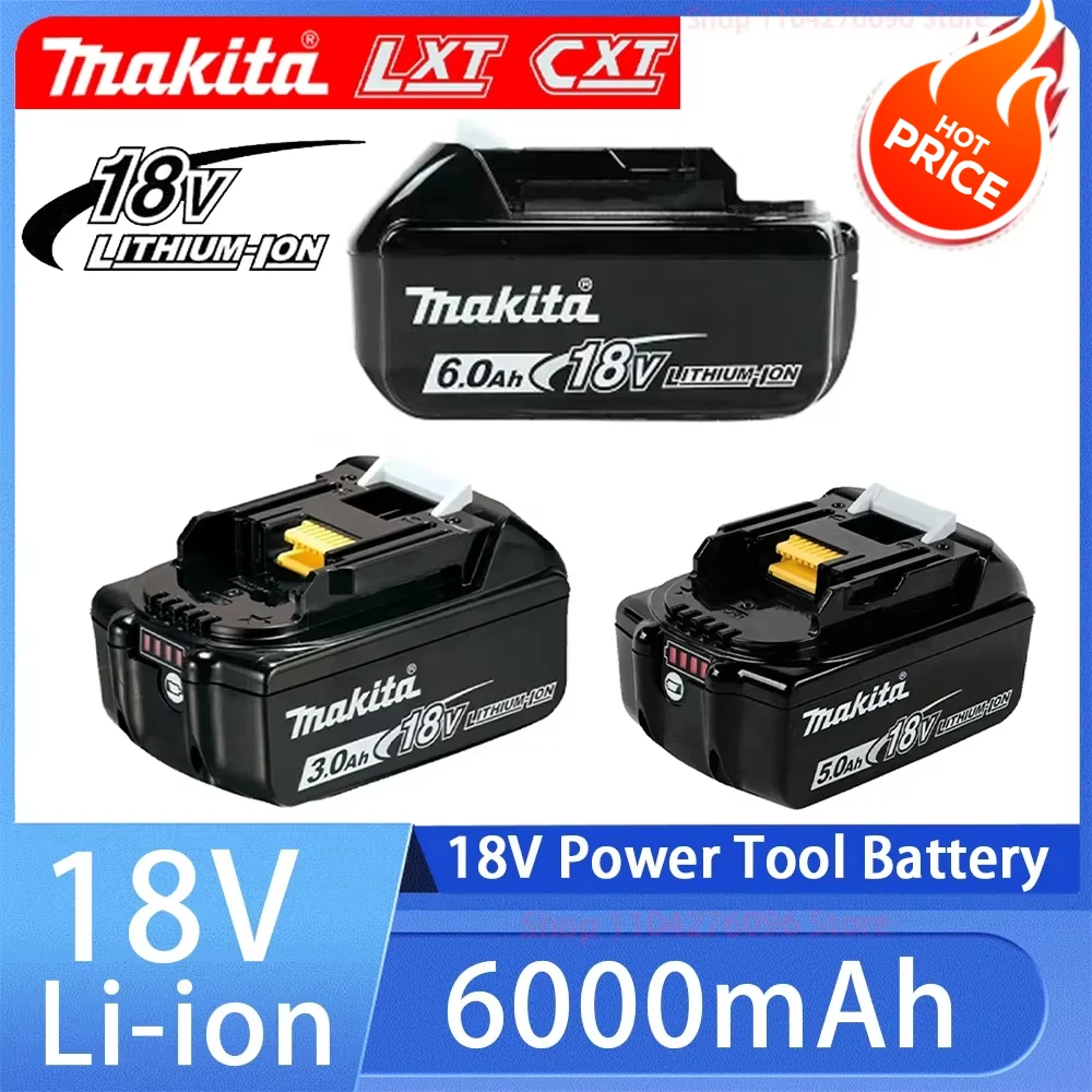 New Original Makita 6Ah/5Ah/3Ah, For Makita 18V Battery BL1830B BL1850B BL1850 BL1840 BL1860 BL1815 Replacement Lithium Battery
New Original Makita 6Ah/5Ah/3Ah, For Makita 18V Battery BL1830B BL1850B BL1850 BL1840 BL1860 BL1815 Replacement Lithium Battery