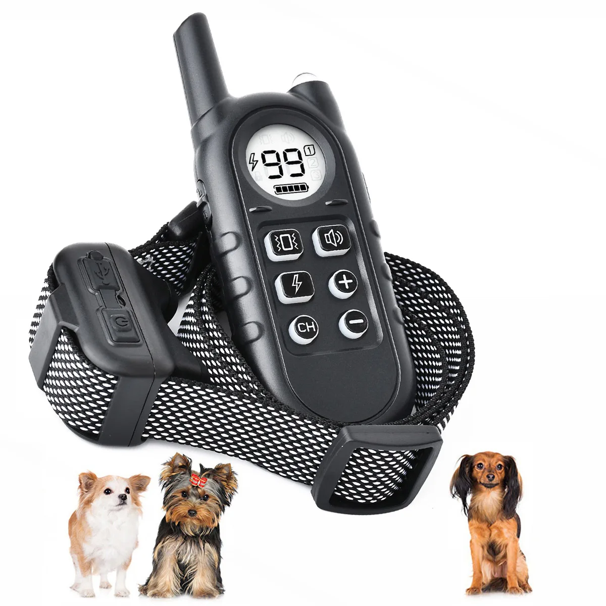 Dog Training Collar with Remote for Small Dogs 10-110lbs Medium Large Dogs and Puppy, IPX7 Waterproof Rechargeable E Collar
Dog Training Collar with Remote for Small Dogs 10-110lbs Medium Large Dogs and Puppy, IPX7 Waterproof Rechargeable E Collar