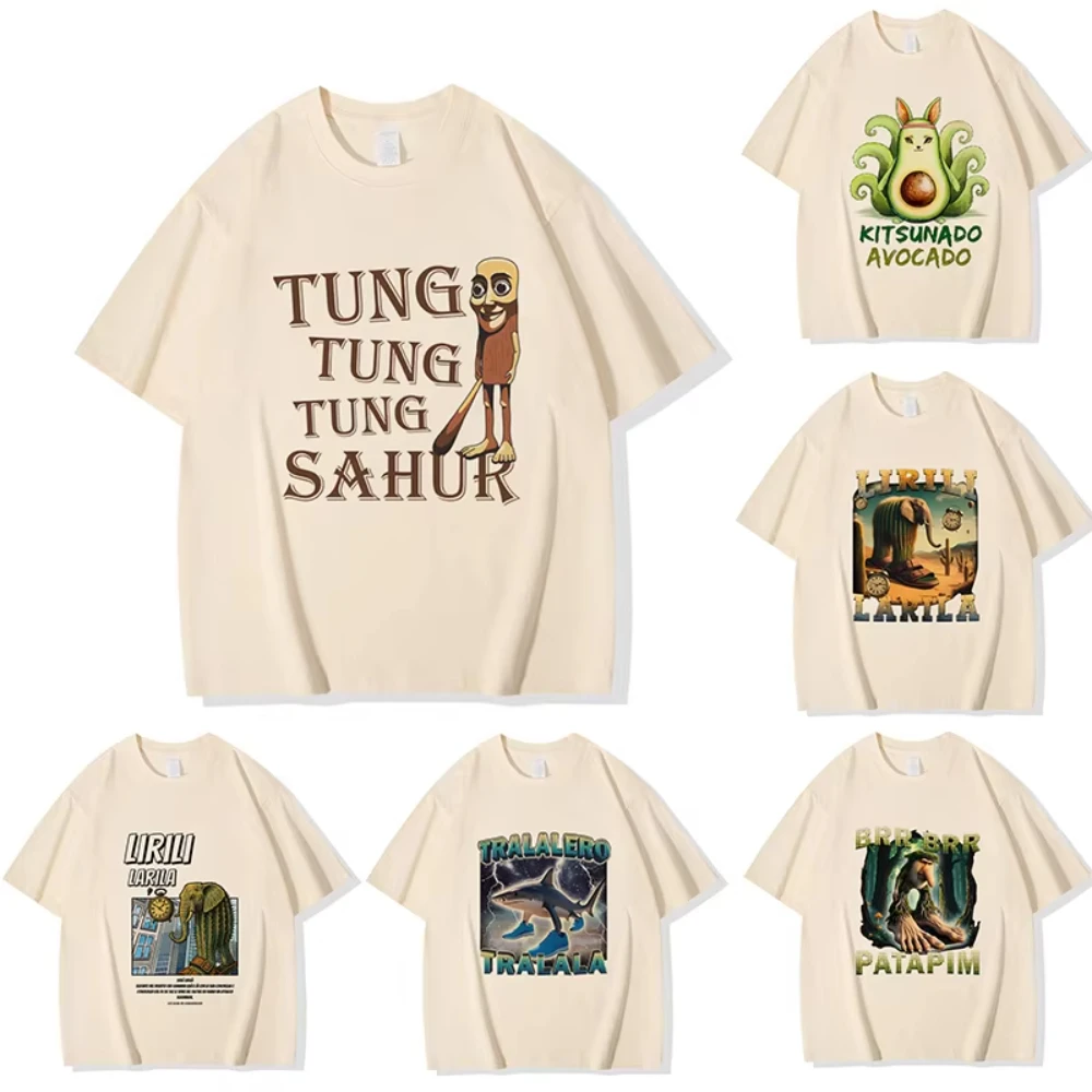 Tralalero Tralala Tung Tung Tung Sahur Bombardiro Crocodilo Tee Shirt Funny Italian Brainrot Tshirt Men Women Meme Print T-shirt
Tralalero Tralala Tung Tung Tung Sahur Bombardiro Crocodilo Tee Shirt Funny Italian Brainrot Tshirt Men Women Meme Print T-shirt