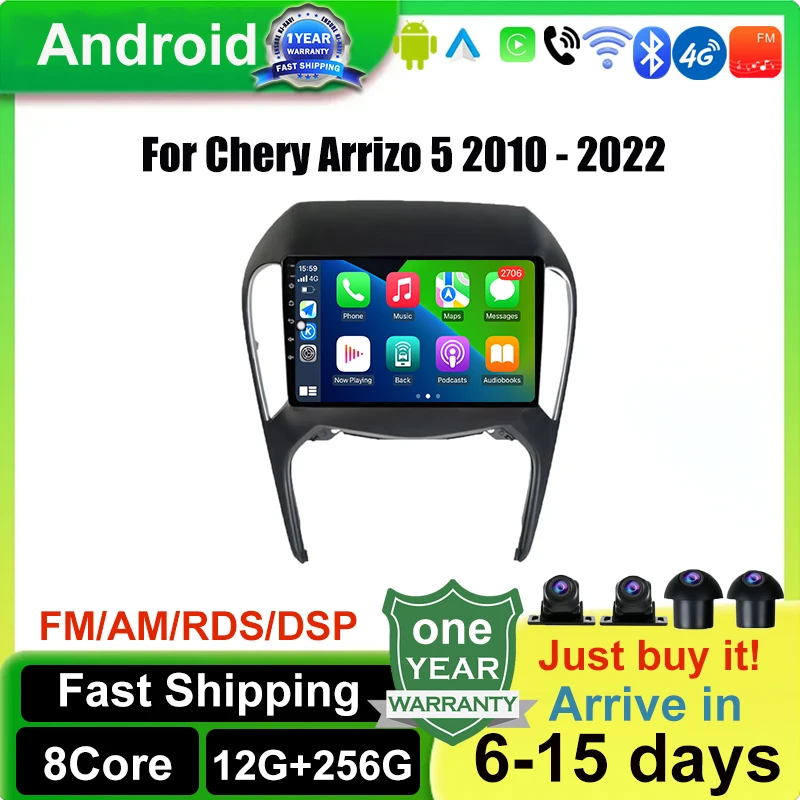 IPS Screen Android 14 For Chery Arrizo 5 2010 - 2022 Multimedia Wireless Carplay Navigation Car Radio Car accessories
IPS Screen Android 14 For Chery Arrizo 5 2010 - 2022 Multimedia Wireless Carplay Navigation Car Radio Car accessories