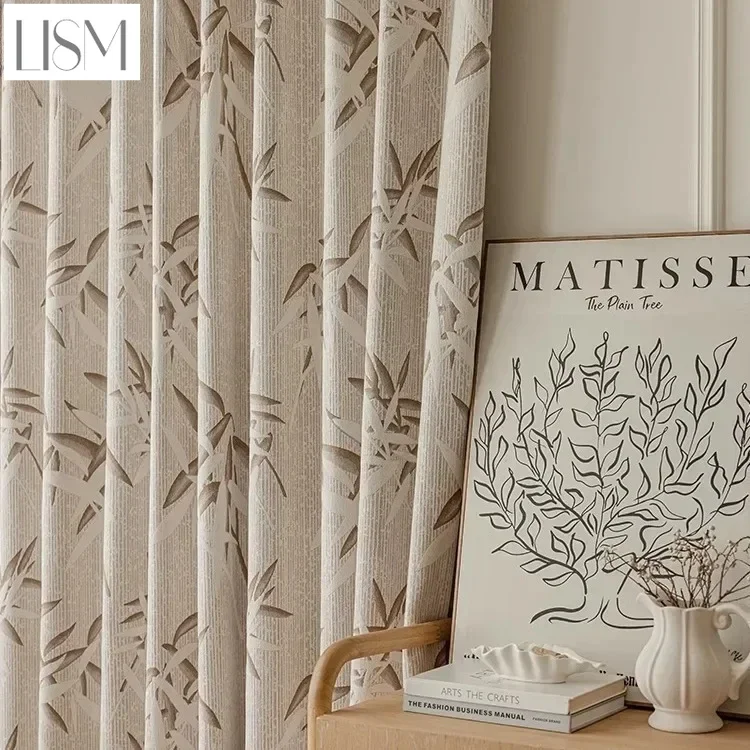 Custom Size New Chinese Style Retro Double-sided Bamboo Jacquard Decor Is Fresh Elegant Curtains For Living Room Bedroom Dining
Custom Size New Chinese Style Retro Double-sided Bamboo Jacquard Decor Is Fresh Elegant Curtains For Living Room Bedroom Dining
