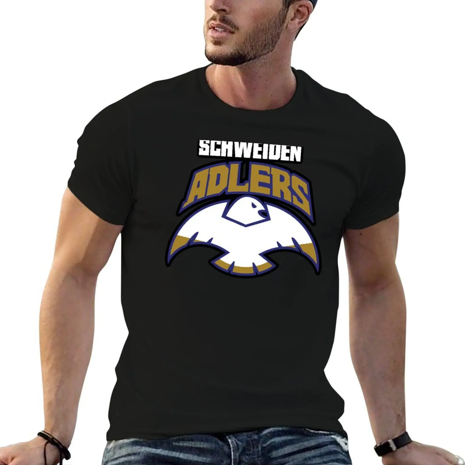 Schweiden Adlers Logo T-Shirt man t shirts for men casual cotton t shirt pack t shirts for man graphic vintage T-shirt
Schweiden Adlers Logo T-Shirt man t shirts for men casual cotton t shirt pack t shirts for man graphic vintage T-shirt
