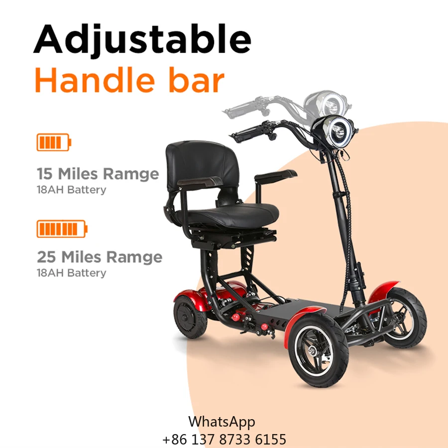 Four Wheel Foldable Electric Scooter For Adults Compact Design Ideal For Shopping Outdoor Use
Four Wheel Foldable Electric Scooter For Adults Compact Design Ideal For Shopping Outdoor Use