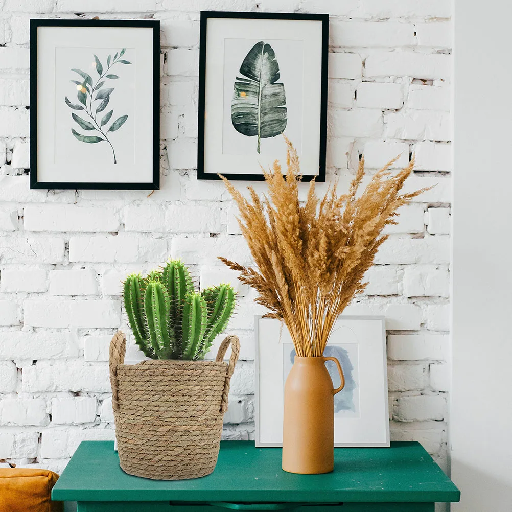 Handwoven Straw Woven Flower Pot With Waterproof Lining Indoor Outdoor Plant Basket Decorative Woven Flowerpot Multi-Purpose 
Handwoven Straw Woven Flower Pot With Waterproof Lining Indoor Outdoor Plant Basket Decorative Woven Flowerpot Multi-Purpose