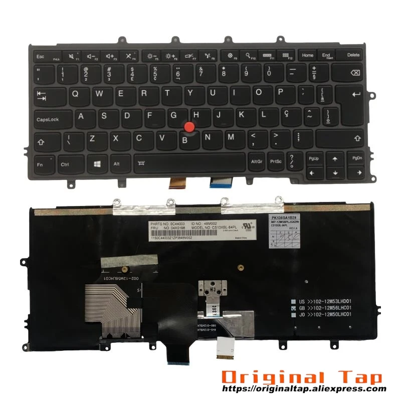 Клавиатура BR с бразильской подсветкой для Lenovo Thinkpad X230s X240 X240s X250 X260 04X0181 01AV504 01AV544 04X0219
Клавиатура BR с бразильской подсветкой для Lenovo Thinkpad X230s X240 X240s X250 X260 04X0181 01AV504 01AV544 04X0219