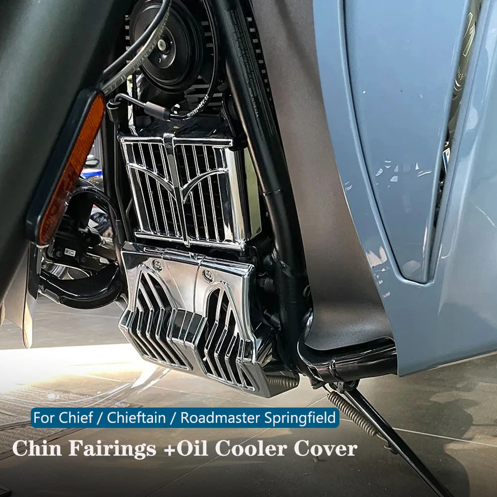 Black/Chrome Kits 2018-2025 2024 For Indian Springfield Dark Horse Chin Fairings Oil Cooler Cover Lower Fairing Spoiler Mudguard
Black/Chrome Kits 2018-2025 2024 For Indian Springfield Dark Horse Chin Fairings Oil Cooler Cover Lower Fairing Spoiler Mudguard