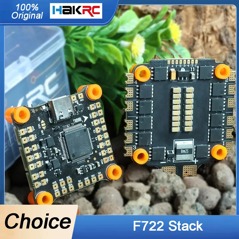 HAKRC F722 V2 Stack F7 Flight Controller Dual BEC With 45A/50A/60A/65A 4in1 Brushless ESC for For FPV Freestyle Racing Drone
HAKRC F722 V2 Stack F7 Flight Controller Dual BEC With 45A/50A/60A/65A 4in1 Brushless ESC for For FPV Freestyle Racing Drone