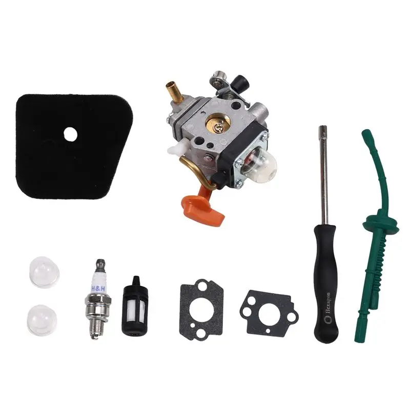 Комплект карбюратора COME для триммеров Stihl FS87, FS87R, FS90, FS90K, запасная часть, аксессуары для газонокосилок
Комплект карбюратора COME для триммеров Stihl FS87, FS87R, FS90, FS90K, запасная часть, аксессуары для газонокосилок